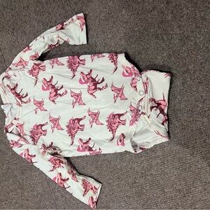 Kate Quinn Pink Dinosaur Print Bodysuit